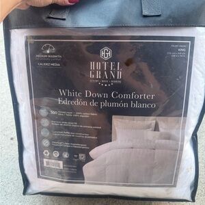 White Down Comforter - King